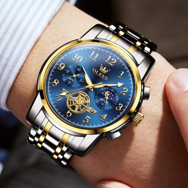 OLEVS 2900 Luxury Fashion New Model Quartz Watch For Men - Image 3