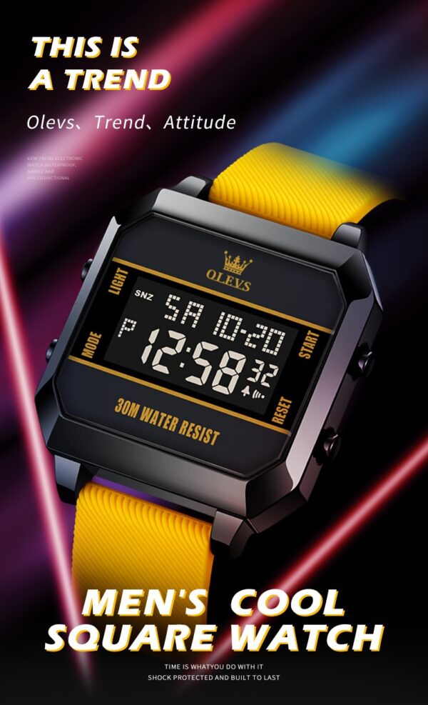 OLEVS 1103 Digital Men Quartz Watch - Image 2