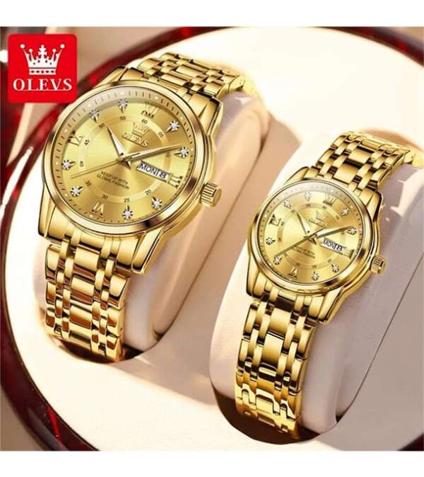 OLEVS 5513 Couple Watch Pair for Men And Women