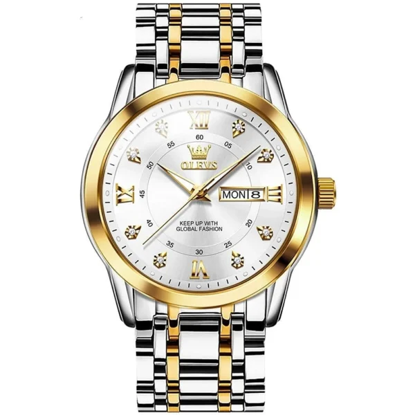 OLEVS 5513 Stainless steel  Luxury Quartz Original Brand Watch for Men - Image 2