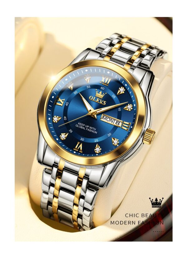 OLEVS 5513 Stainless steel  Luxury Quartz Original Brand Watch for Men - Image 4