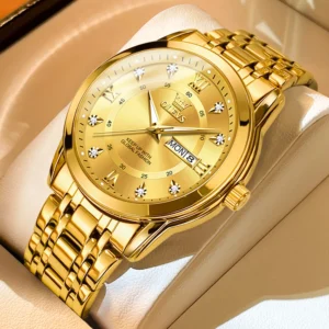 OLEVS 5513 Stainless steel  Luxury Quartz Original Brand Watch for Men