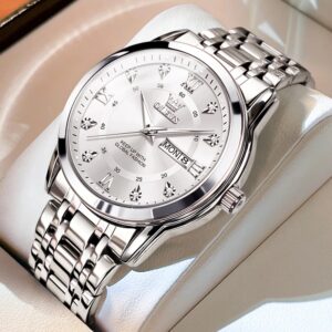 OLEVS 5513 Stainless steel  Luxury Quartz Original Brand Watch for Men