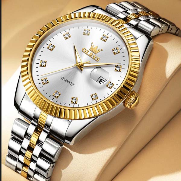 OLEVS 5526  Quartz Stainless Steel Watch For Men’s