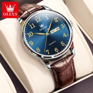 Olevs 5535 Stainless Steel Analog Wrist Watch For Men