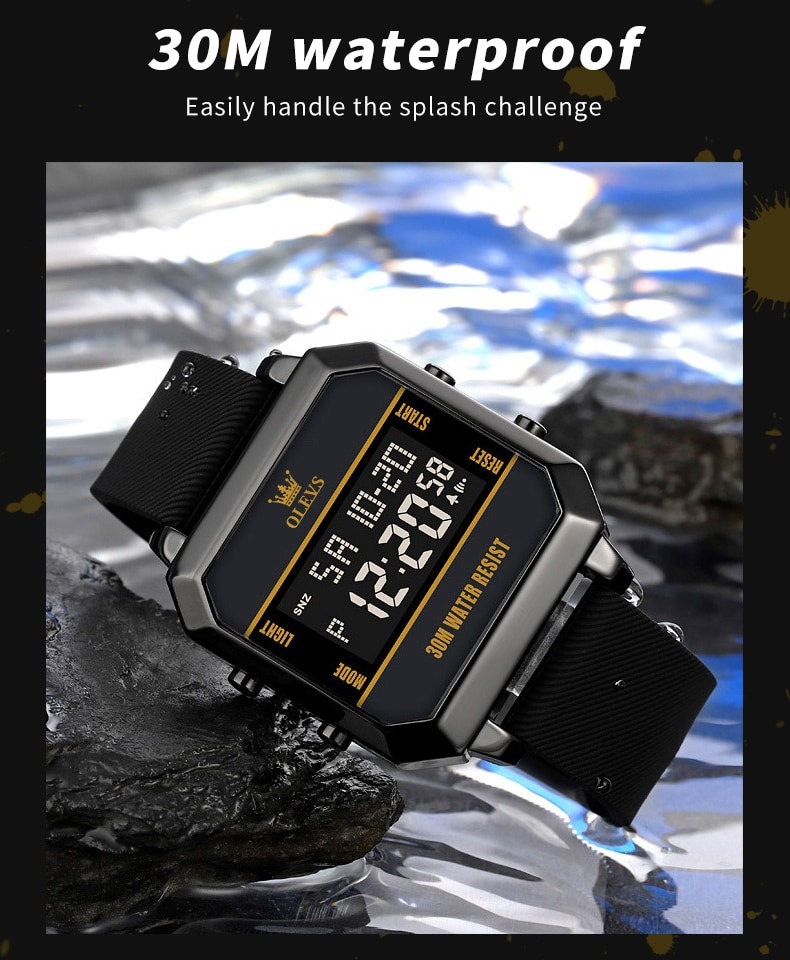 OLEVS 1103 Digital Men Quartz Watch - Image 3