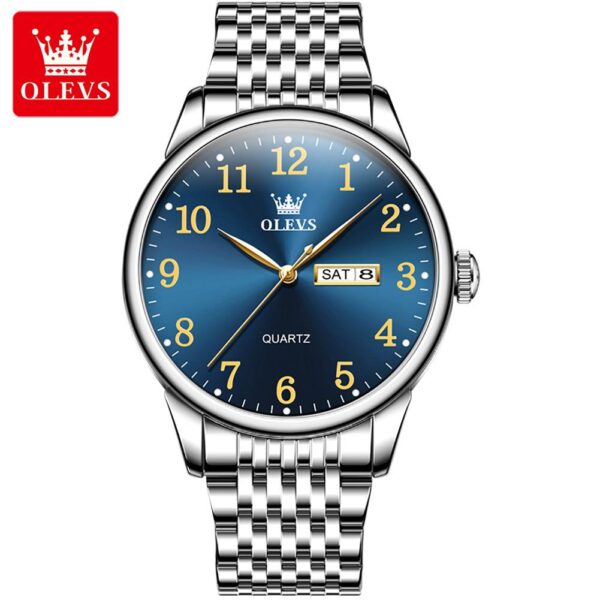 Olevs 5535 Analog Wrist Watch For Men - Image 3