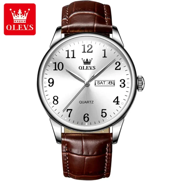 Olevs 5535 Analog Wrist Watch For Men - Image 4