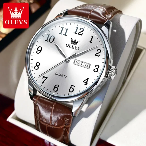 Olevs 5535 Analog Wrist Watch For Men - Image 5