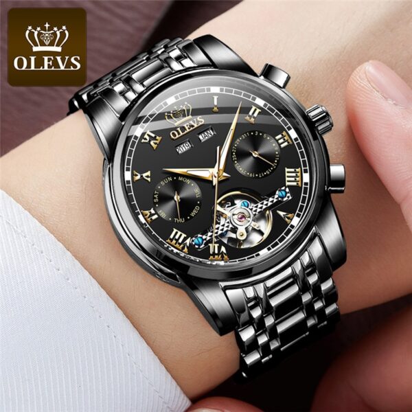 OLEVS 6607 Automatic Mechanical Watch For Gents - Image 3