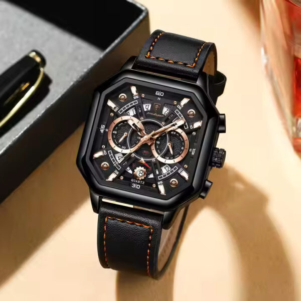 Poedagar 983 Quartz Luxury Chronograph Watch For Men