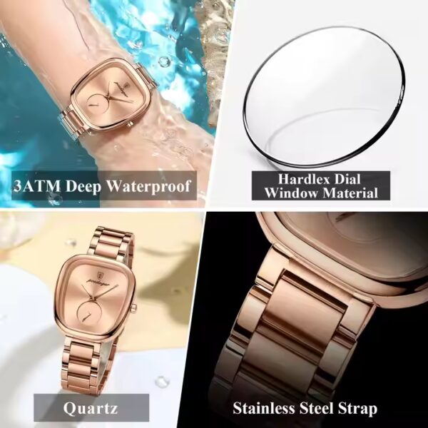 Poedagar 783 Ladies Watch Rose Gold - Image 5