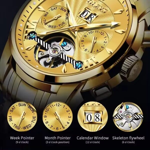 OLEVS 9965 Automatic Mechanical watch For men - Image 5