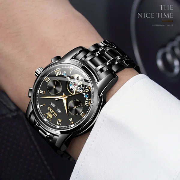 OLEVS 6607 Automatic Mechanical Watch For Gents - Image 4