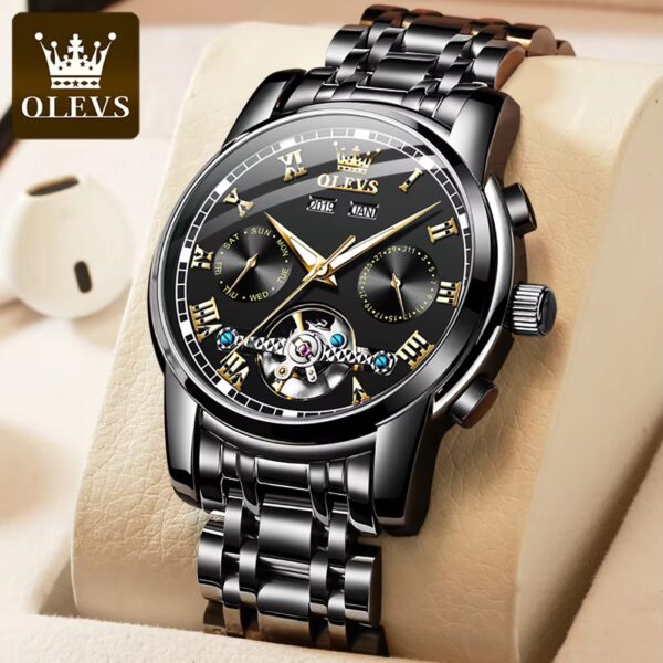 OLEVS 6607 Automatic Mechanical Watch For Gents - Image 5