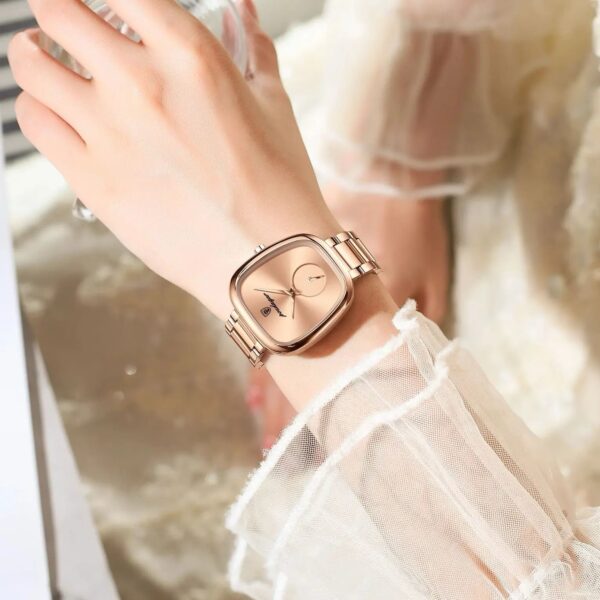 POEDAGAR 783 Luxury Elegant Women's Watch - Rose Gold - Image 4