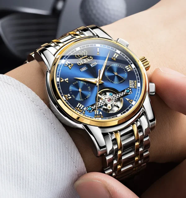 OLEVS 6607 Automatic Mechanical Watch For Gents - Image 3