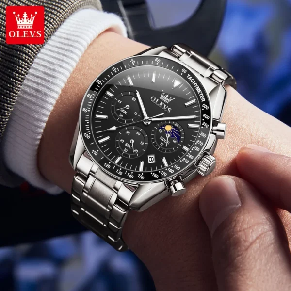 OLEVS 3618 Chronograph Quartz Watch For Men - Image 4
