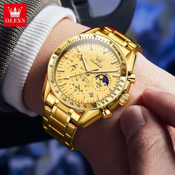 OLEVS 3618 Chronograph Quartz Watch For Men - Image 5