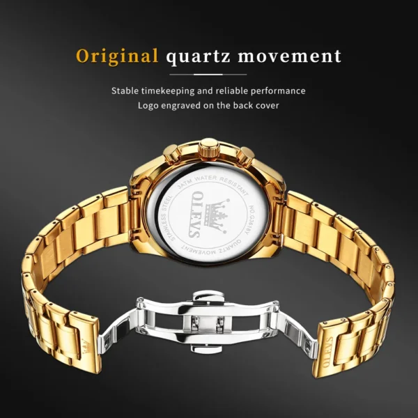 OLEVS 3618 Chronograph Quartz Watch For Men - Image 4
