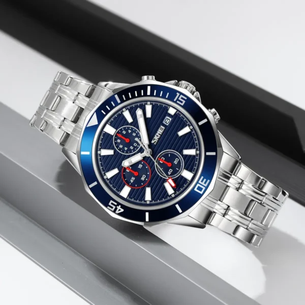 SKMEI 9335 STAINLESS STEEL MEN WATCH