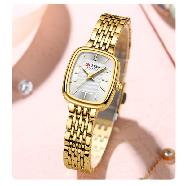 CURREN 9093 Quartz Latest Luxury Square Watch For Women’s