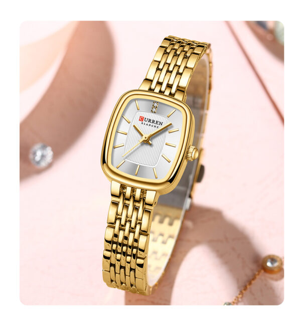 CURREN 9093 Quartz Latest Luxury Square Watch For Women’s