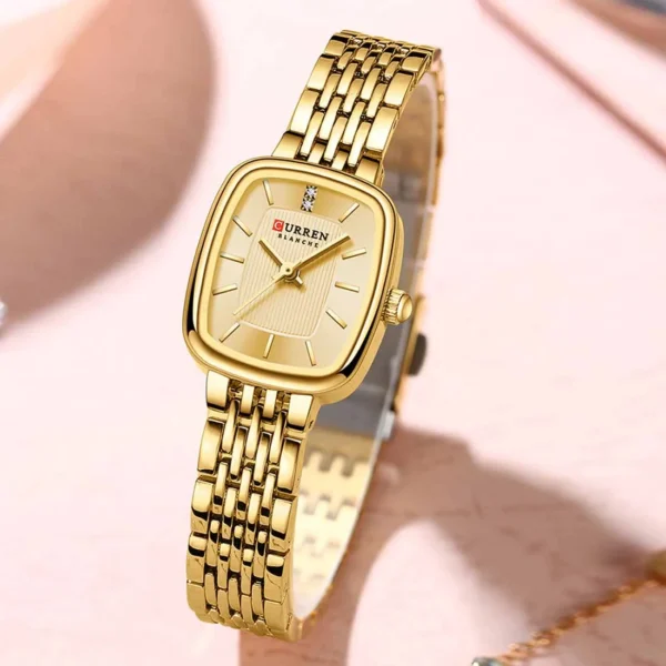 CURREN 9093 Quartz Latest Luxury Square Watch For Women’s