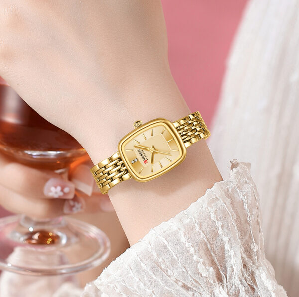 CURREN 9093 Quartz Latest Luxury Square Watch For Women’s - Image 5