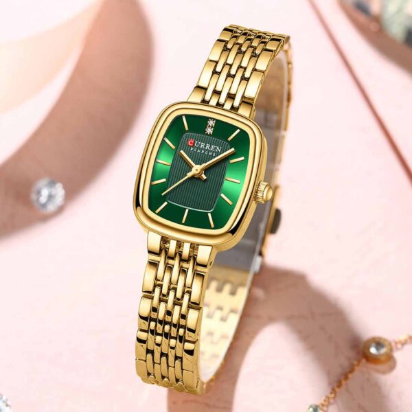 CURREN 9093 Quartz Latest Luxury Square Watch For Women’s - Image 4
