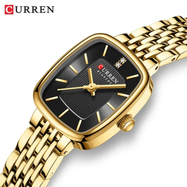 CURREN 9093 Quartz Latest Luxury Square Watch For Women’s