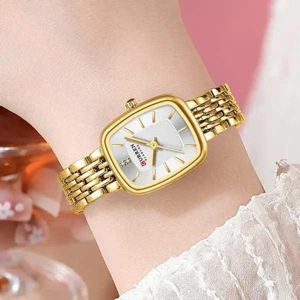 CURREN 9093 Quartz Latest Luxury Square Watch For Women’s - Image 3