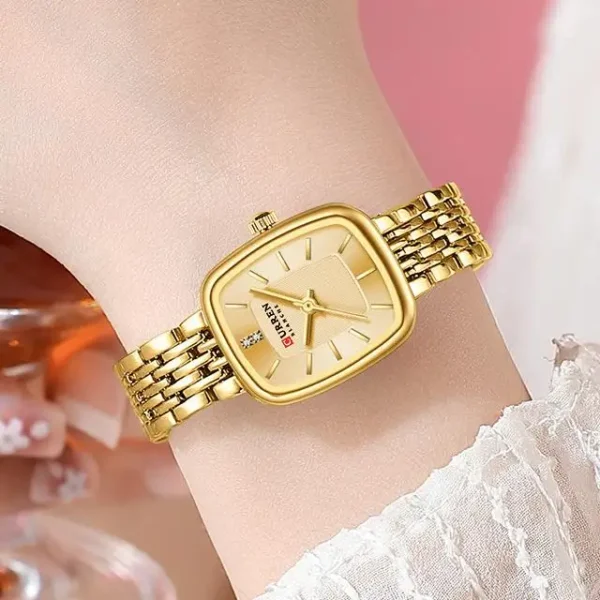 CURREN 9093 Quartz Latest Luxury Square Watch For Women’s - Image 3