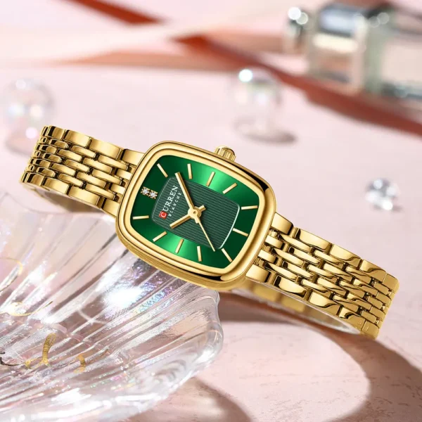 CURREN 9093 Quartz Latest Luxury Square Watch For Women’s - Image 2