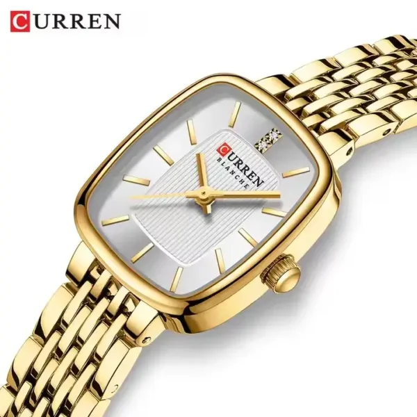 CURREN 9093 Quartz Latest Luxury Square Watch For Women’s - Image 2
