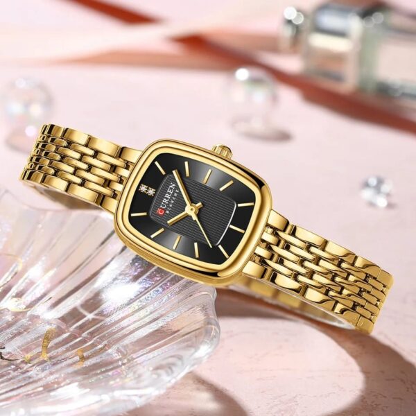 CURREN 9093 Quartz Latest Luxury Square Watch For Women’s - Image 3